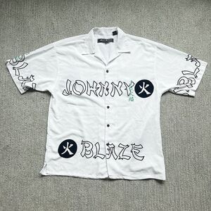 VTG 90s Johnny Blaze Shirt Chinese Fire Wu-Tang Clan Method Man Size XL RARE